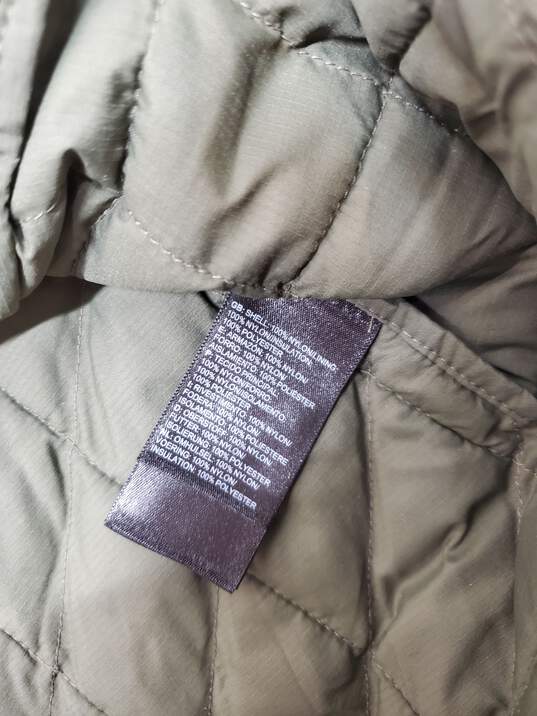 The North Face Thermoball Olive Full Zip Puffer Vest Jacket Women's Size S image number 4