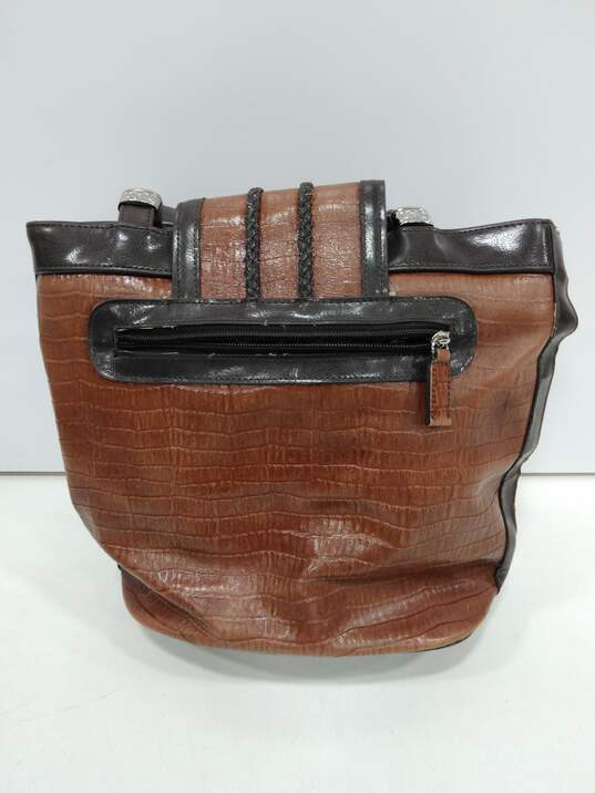 Unbranded Women's Brown Leather Tote Purse image number 2