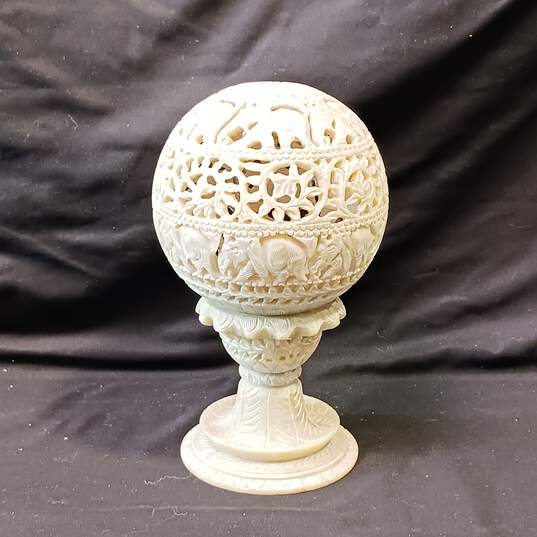 Indonesian Marble Candle or Scent Holder image number 1