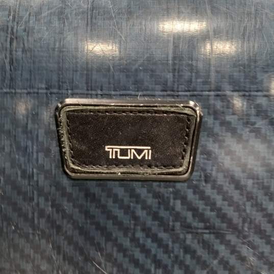 Tumi Tegra Lite Carry On Blue Carbon Hard Case Luggage Bag image number 2
