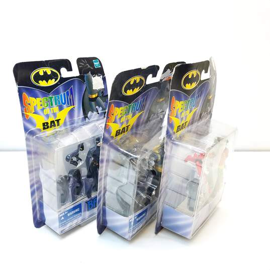 Lot of 3 Vintage Hasbro Spectrum of the Bat Batman Action Figures image number 1