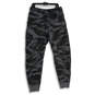 NWT Mens Black Gray Camouflage Drawstring Tapered Leg Jogger Pants Size L image number 2