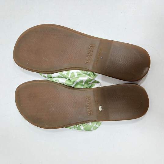 Women's Green, White & Brown Sandals Size Unknown image number 5