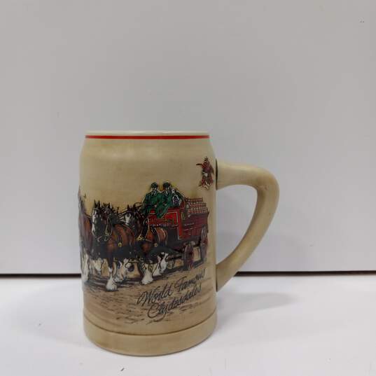 Anheuser Busch Beer Stein Clydesdale Horse Carriage image number 2