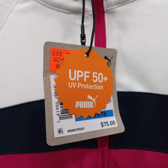 PUMA Lightweight 1/4 Zip Pullover Golf Shirt Women's Size XL image number 2