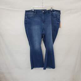 NYDJ Ava Daring Ankle Flare Fray Hem Blue Jeans WM Size 22W NWT