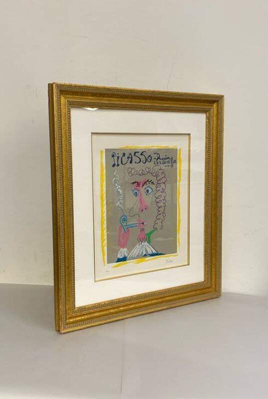 Pablo Picasso Dessins Color Lithograph Framed H.C. Abstract Artwork Print image number 2