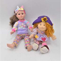 2 VNTG Dolls Sweetie Pie Kids Tessa Soft Ragdoll W/ Cititoy Play Doll Brown Hair & eyes