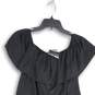 APT.9 Womens Black Ruffle Round Neck Sleeveless Mini Dress Size L image number 3