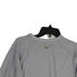 Mens Gray Long Sleeve Crew Neck Regular Fit Pullover T-Shirt Size XL image number 3