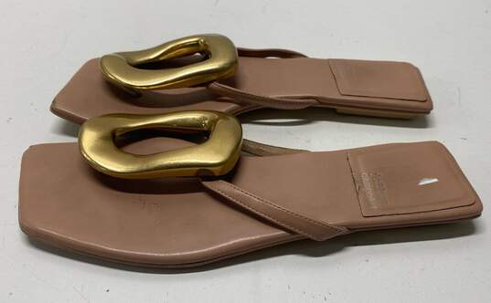 Jeffrey Campbell Linques 2 Leather Slide Thong Sandals Size 7 M image number 1