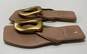 Jeffrey Campbell Linques 2 Leather Slide Thong Sandals Size 7 M image number 1