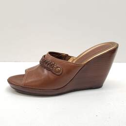 Cole Haan Women Wedge Sandals US 7 Brown alternative image