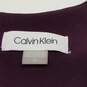 Calvin Klein Mesh Trim Aubergine Fit & Flare Dress Size 14 image number 3