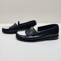 AUTHENTICATED Celine Luco Triomphe Black&White Leather Loafers Size 36 W alternative image
