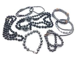 Mixed Hematite & Onyx Magnetic Bead Jewelry Lot