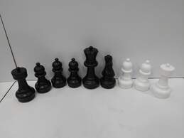Bundle of Nine Large Plastic Chess Pieces