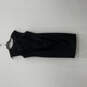 Womens Black Sleeveless Round Neck Back Zip Knee Length Bodycon Dress Sz 10 image number 1