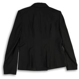 NWT Ann Taylor Womens Black Long Sleeve Double Breasted Jacket Size 12 alternative image