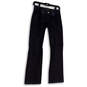 Womens Blue Dark Wash Denim Pockets Stretch Regular Fit Bootcut Jeans Size 2 image number 1