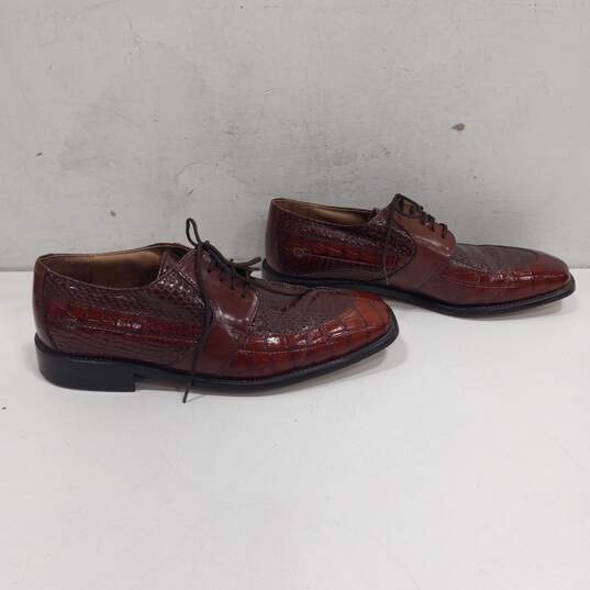 Stacy Adams Genuine Snake & Leather Oxford Style Dress Shoes Size 8.5M image number 4
