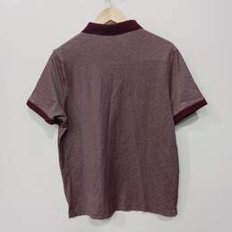 Michael Kors Men's Maroon Short Sleeve Polo Shirt Size L alternative image