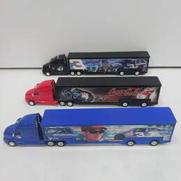 Bundle of 3 Assorted Hauler Toy Model Trucks In Box alternative image