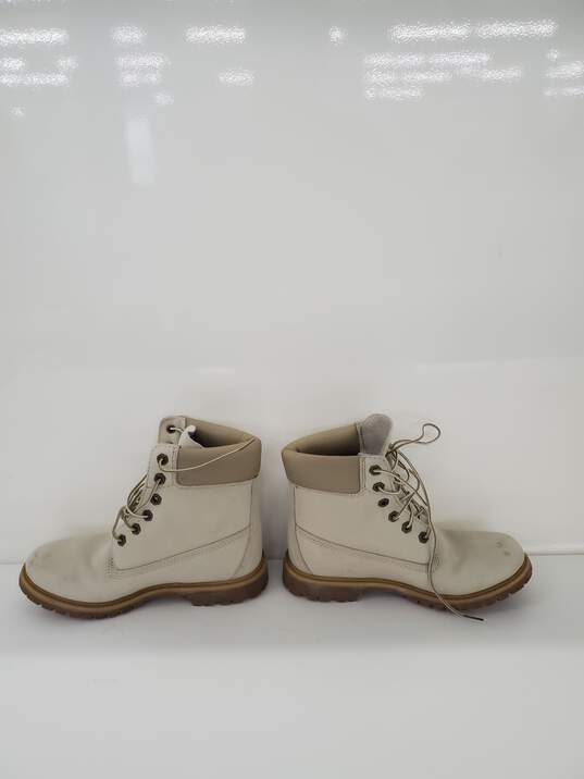 Timberland 8228A Women's Premium Cream Boots Size-8.5 Used image number 3