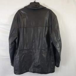 Phase2 Men Black Leather Jacket L alternative image