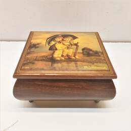 MJ Hummel Hand Crafted  Wooden Music Box Reproduction alternative image