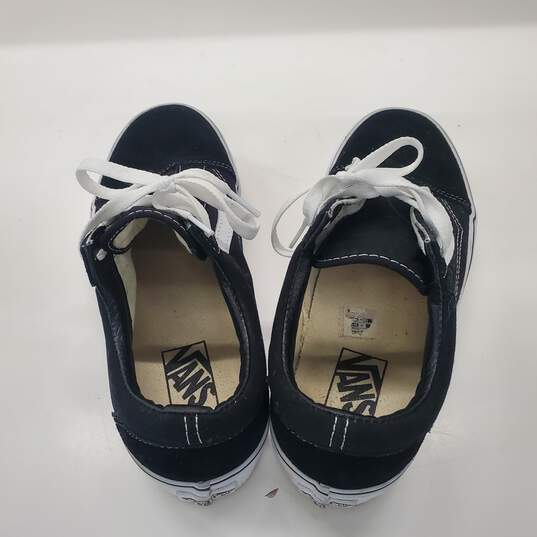 Vans Old Skool Black Suede Platform Sneakers Unisex Size 7.5 M | 9 W image number 4