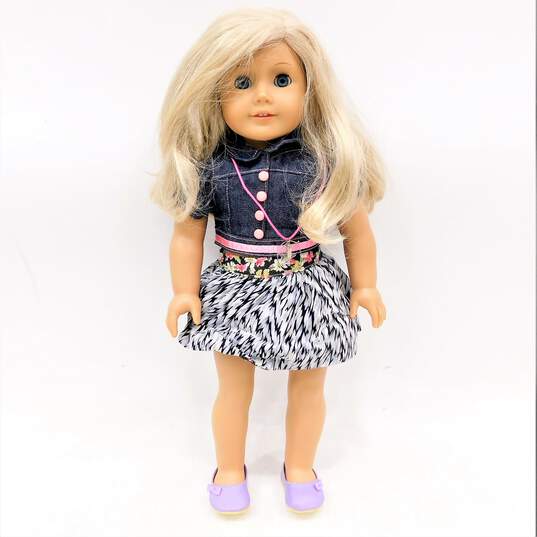 American Girl Doll Blonde Hair Blue Eyes image number 1