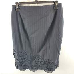 Bebe Women Black Pinwheel Detail Mini Skirt Sz 6 NWT