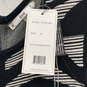 NWT Womens Black White Animal Print Sleeveless Back Zip Bodycon Dress Sz M image number 4