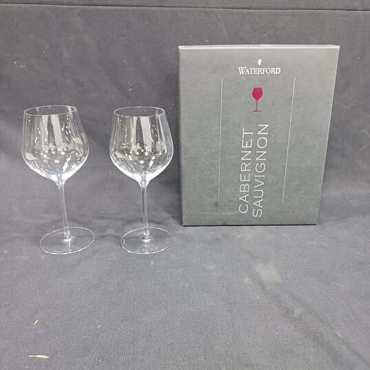 Set of Waterford Fine Crystal Wine Glasses image number 1