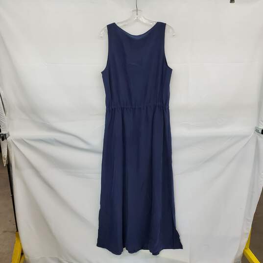 Tommy Bahama Dark Blue Sleeveless Maxi Dress WM Size L NWT image number 2