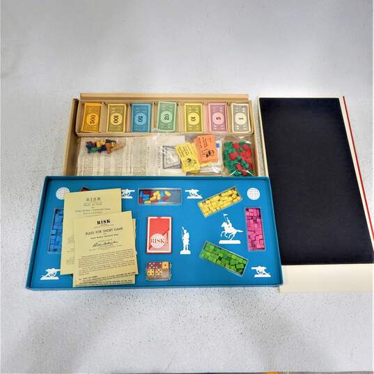 2 Vintage  Parker  Brothers Board Game  Risk And Monopoly image number 1