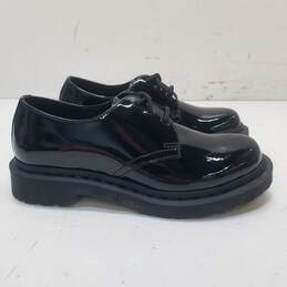 Dr Martens Patent 1461 Lace Up Loafers Black 6