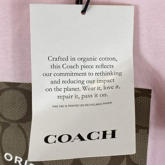 Coach Pink T-shirt - Size SM image number 3