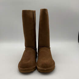 NIB Womens Elle Tall 1963W Brown Suede Round Toe Mid-Calf Snow Boots Size 9 alternative image