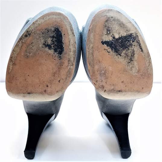 Michael Kors Grey Platform Heels Size 7 image number 5