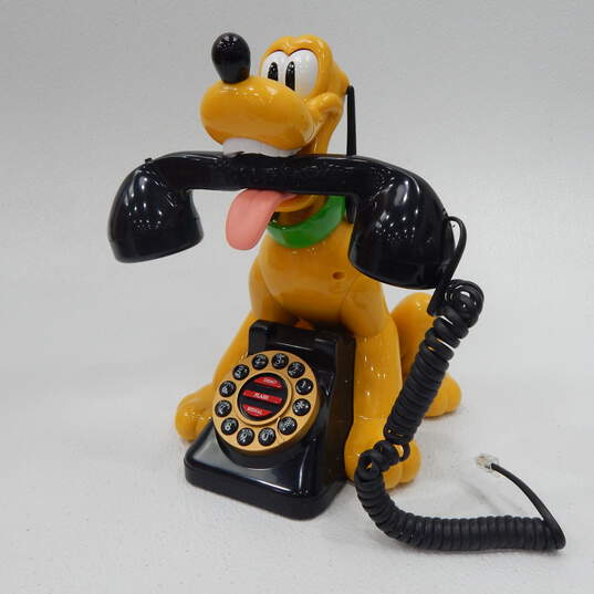 Vtg. Disney Pluto Talking Animated  Telephone image number 2