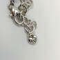 Designer Brighton Silver-Tone Heart Pendant Lobster Clasp Chain Necklace image number 4