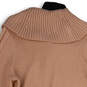 Womens Pink Knitted Long Sleeve Cowl Neck Pullover Sweater Size Medium image number 4