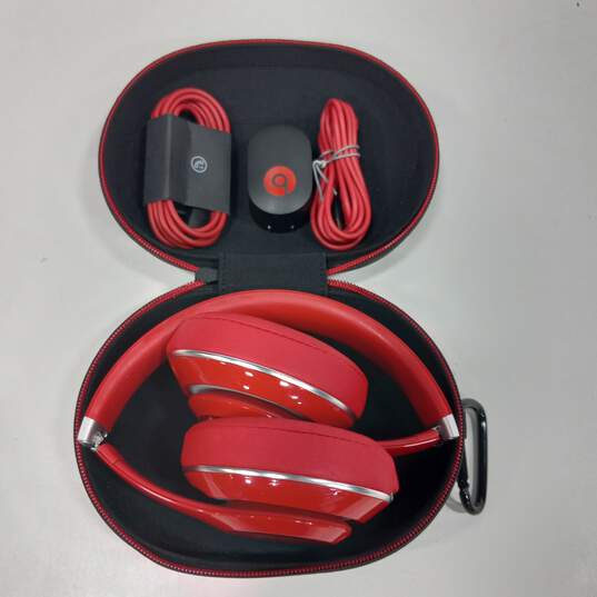 Beast Studio Red Wired Headphones In Case image number 8
