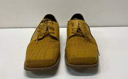 Sergio Brutini Yellow Leather Oxford Dress Shoes Men's Size 11.5 M alternative image
