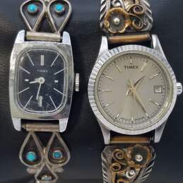 Vintage Timex Sterling Southwest Add on Links Lady's Quartz Watch Bundle