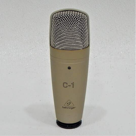 Behringer Brand C-1 Model Gold Condenser Microphone w/ Hard Case image number 2