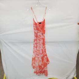 1. State Coral & White High Low Hem Sleeveless Midi Dress WM Size M alternative image