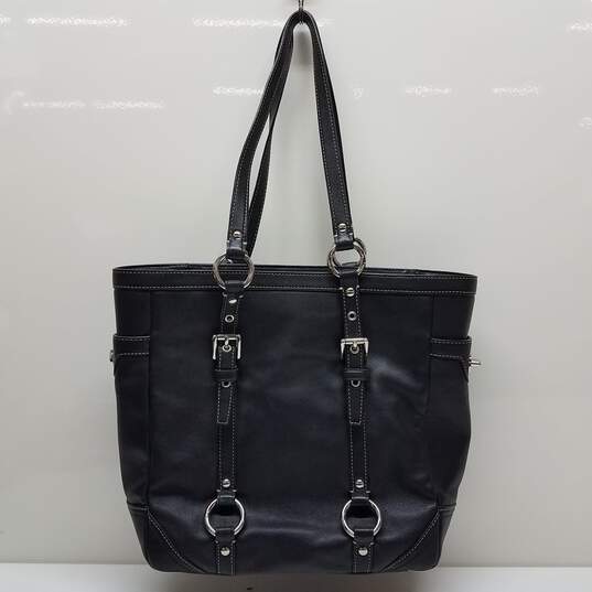 Coach Leatherware Gallery Black Leather Lunch Tote F11524 image number 2